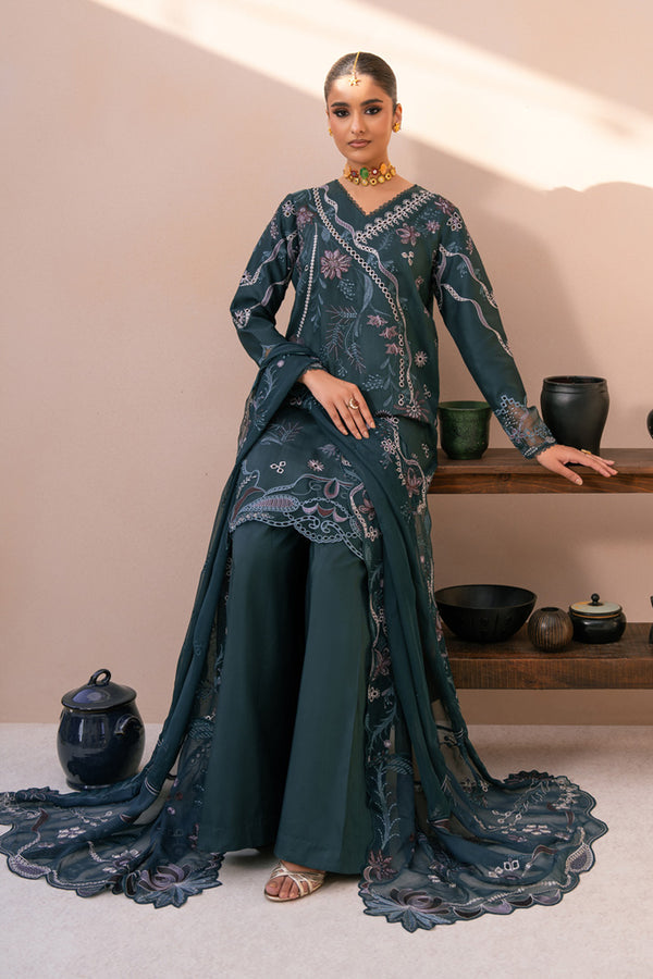 MARJJAN LUXURY EMBROIDERED LAWN - 3 PC UNSTITCHED