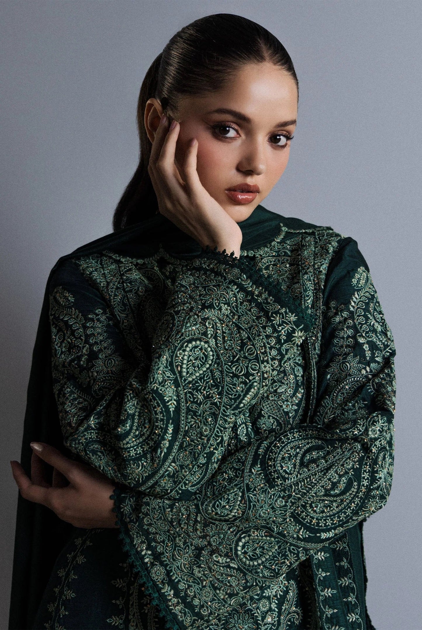 ZARA SHAHJAHAN LUXURY EMBROIDERED LAWN - 3 PC UNSTITCHED