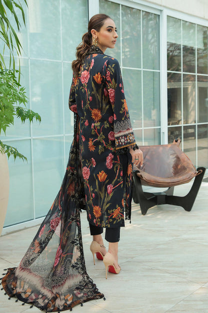 NUREH EMBROIDERED LAWN - 3 PC UNSTITCHED