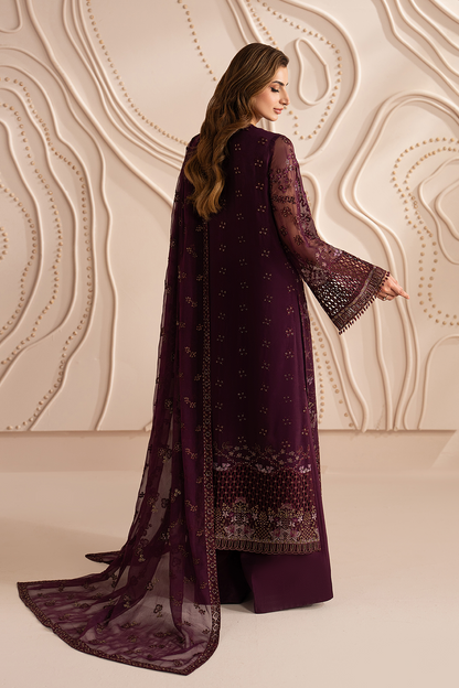 LAVISH PREMIUM EMBROIDERED CHIFFON - 3 PC UNSTITCHED