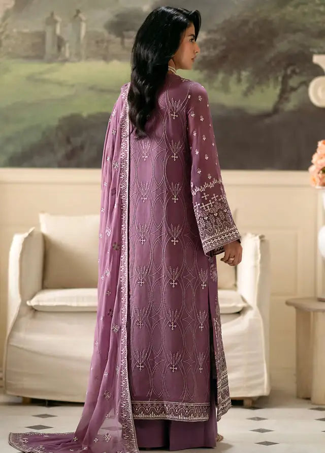 FLOSSIE LUXURY EMBROIDERED CHIFFON - 3 PC UNSTITCHED