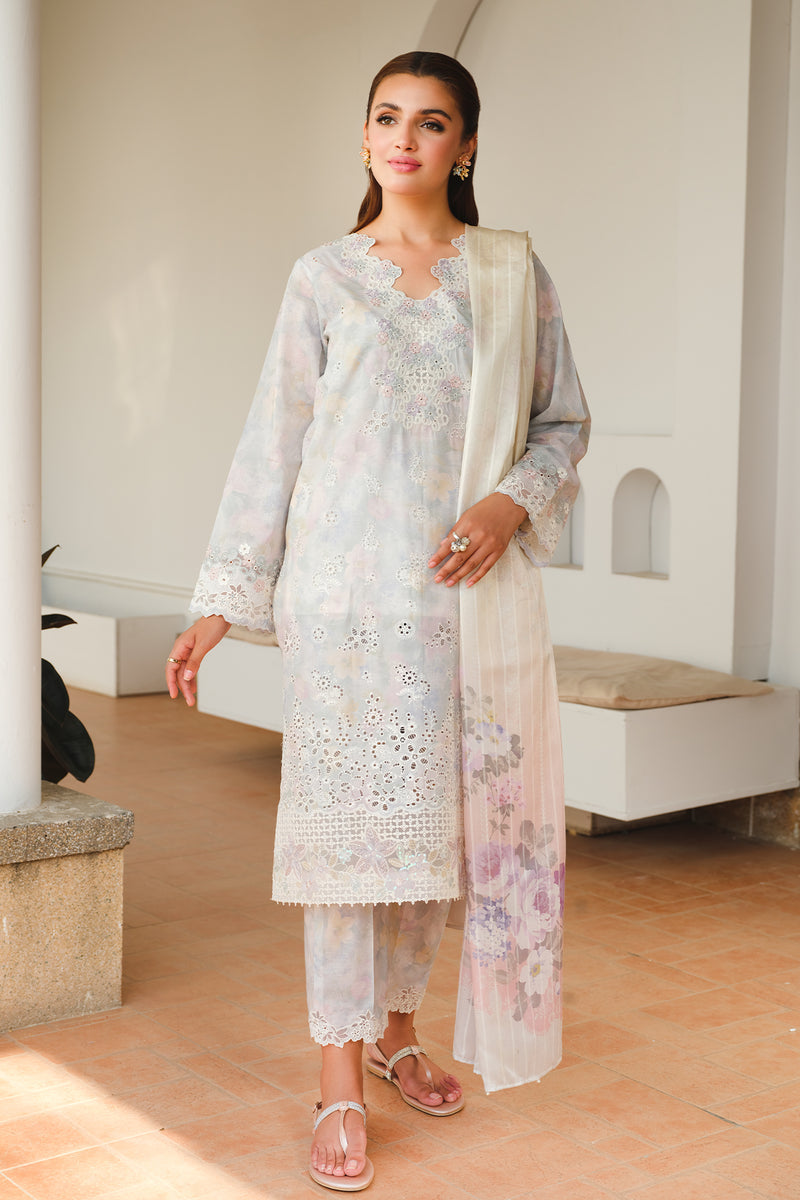 BAROQUE FORMALS EMBROIDERED LAWN - 3 PC UNSTITCHED