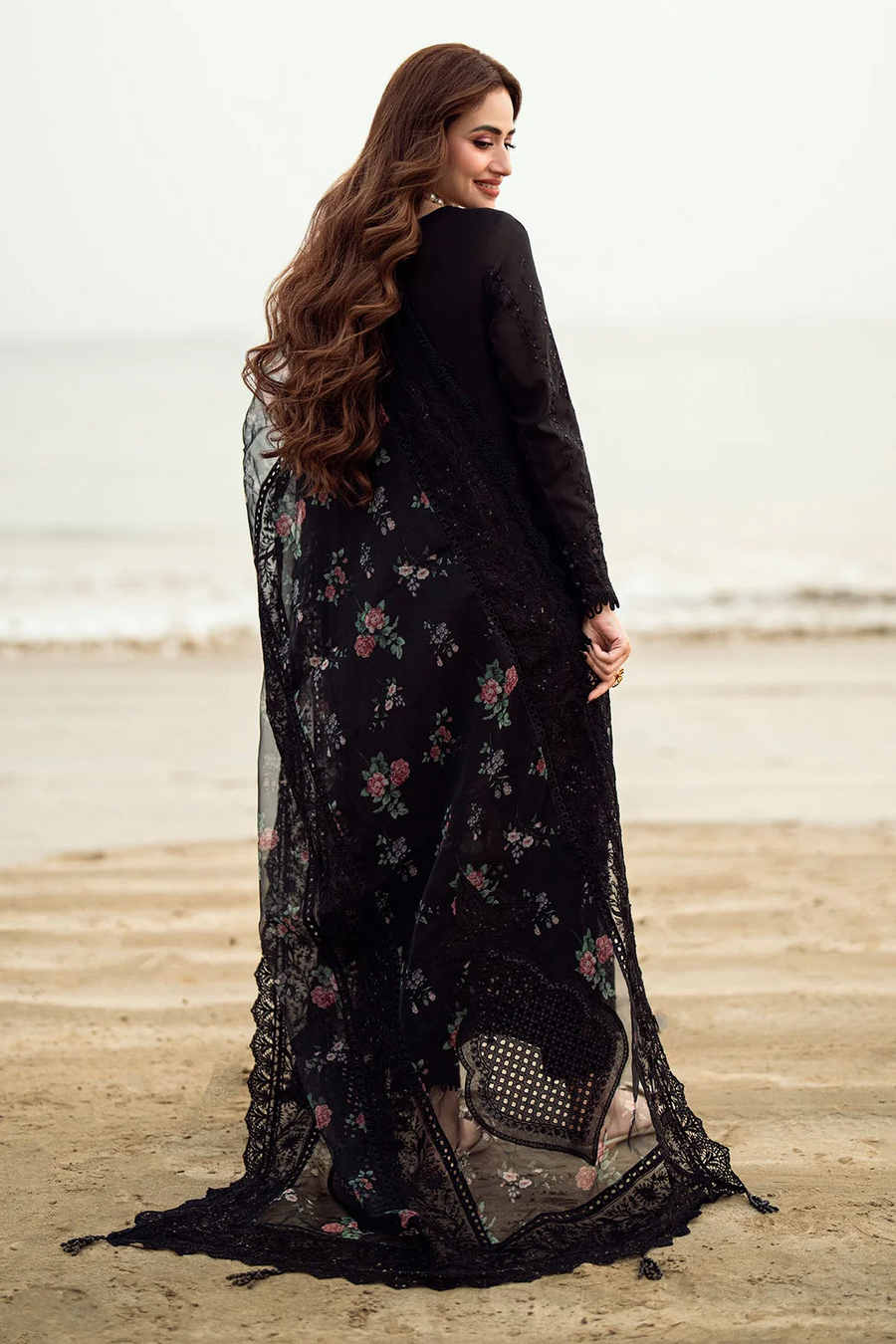 NUREH LUXURY EMBROIDERED CHIKANKARI LAWN - 3 PC UNSTITCHED