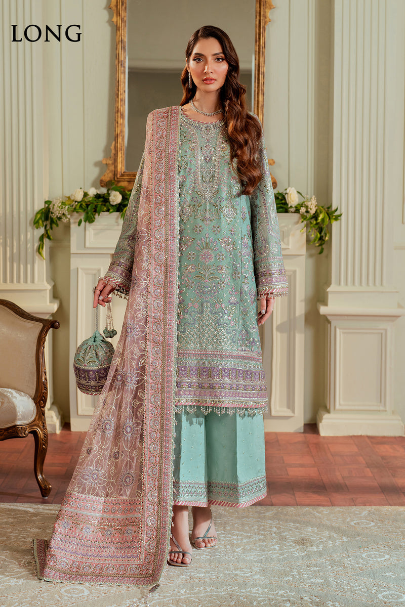 BAROQUE CHANTELLE LUXURY WEDDING EMBROIDERED PURE CHIFFON - 3 PC UNSTITCHED