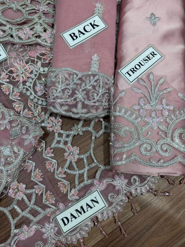 RANG RASIYA NATASHA HAND EMBELLISHED ORGANZA EMBROIDERED - 3 PC UNSTITCHED