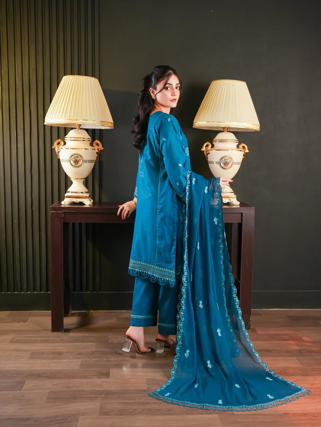 HOORAINS PRET EMBROIDERED COTTON - 3 PC STITCHED