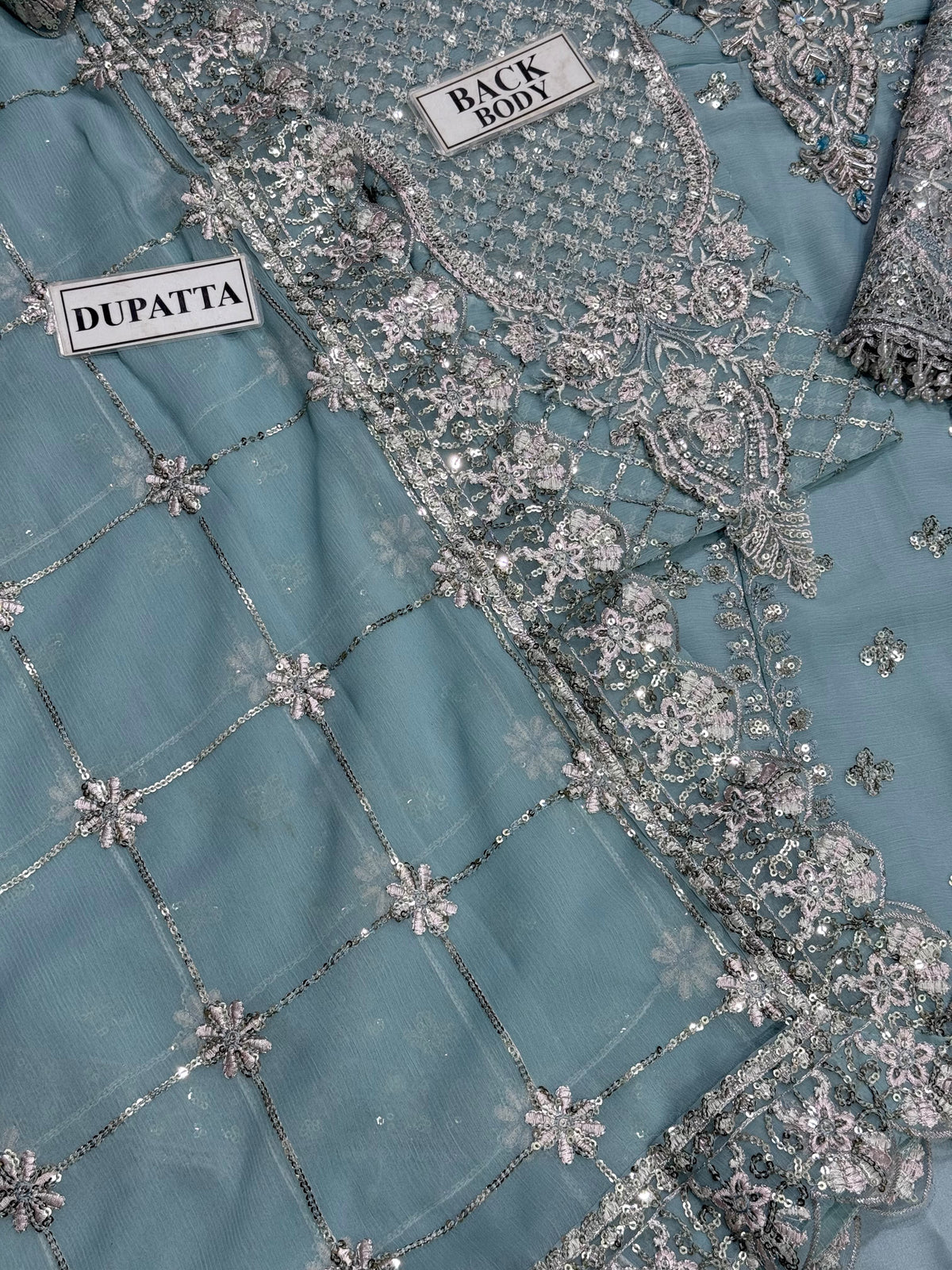 ALIZEH EMBROIDERED CHIFFON MAXI - 3 PC UNSTITCHED