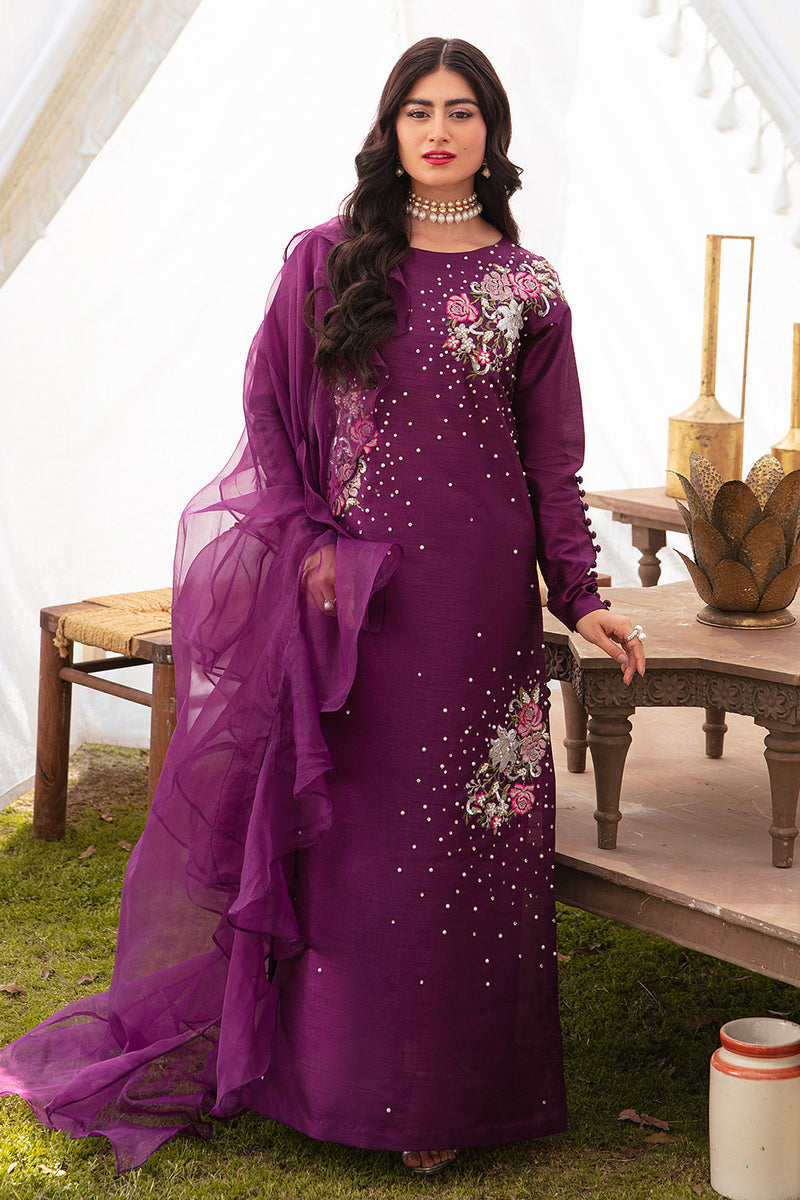 VANYA EMBROIDERED RAW SILK - 3 PC UNSTITCHED