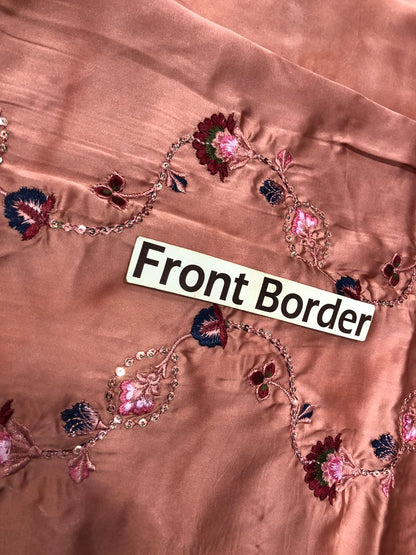 FAIZA REHMAN EMBROIDERED SILK - 3 PC UNSTITCHED
