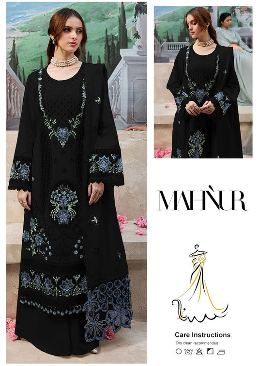 JAZMIN LUXURY EMBROIDERED CHIKANKARI LAWN - 3 PC UNSTITCHED