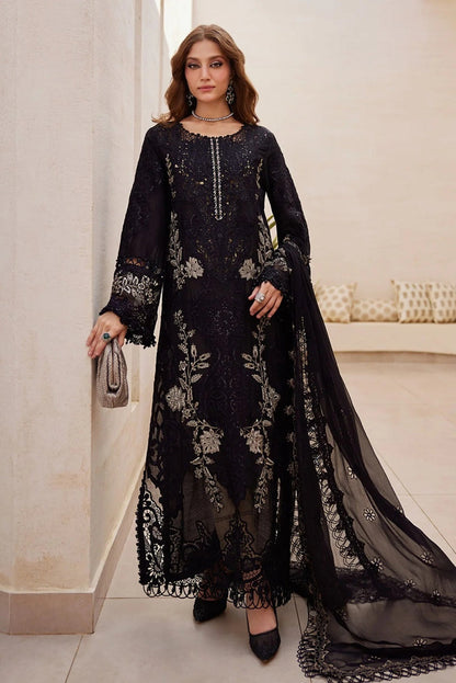 MARIA B Laser Work Embroidered Lawn - 3 Pc Unstitched