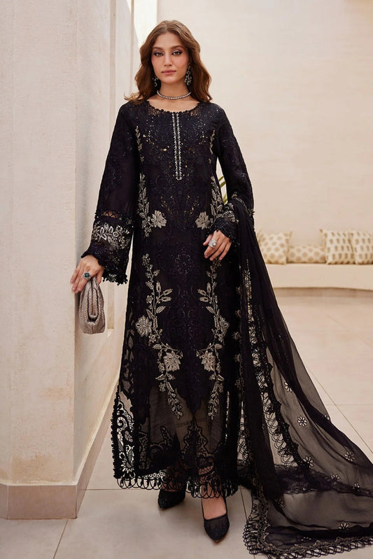 MARIA B Laser Work Embroidered Lawn - 3 Pc Unstitched