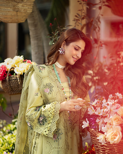 ELAF PREMIUM EMBROIDERED LAWN - 3 PC UNSTITCHED