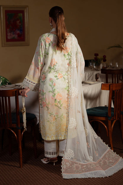 NUREH PRINTED EMBROIDERED LAWN - 3 PC UNSTITCHED