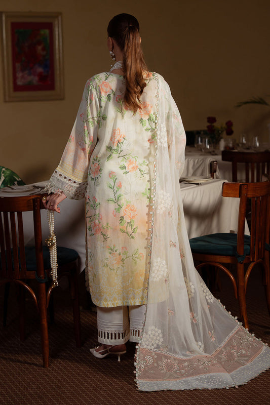 NUREH PRINTED EMBROIDERED LAWN - 3 PC UNSTITCHED