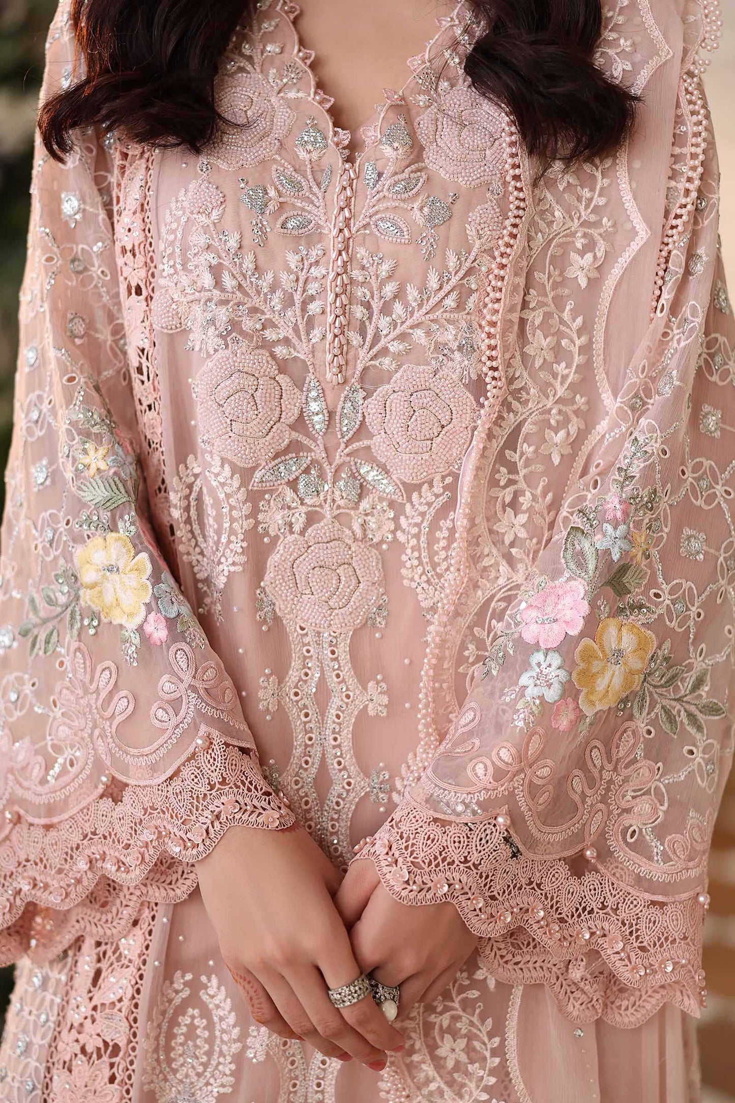 MARIA B LUXURY EMBROIDERED CHIFFON - 3 PC UNSTITCHED