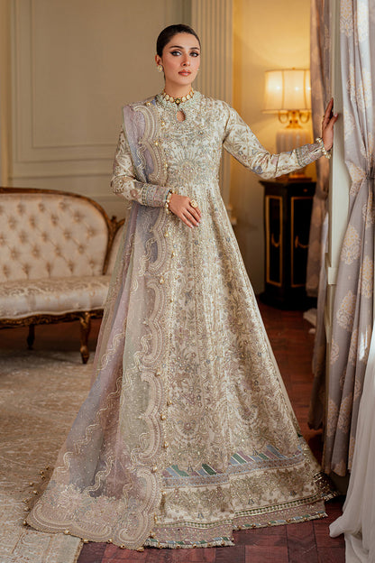 BAROQUE CHANTELLE LUXURY EMBROIDERED NET - 3 PC UNSTITCHED