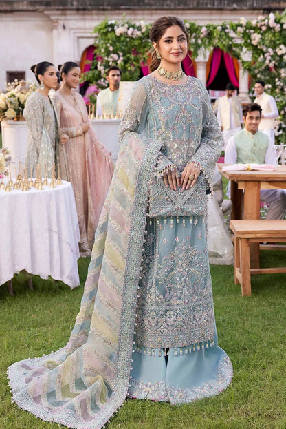 KANWAL MALIK MAAHI FESTIVE EMBROIDERED ORGANZA - 3 PC UNSTITCHED