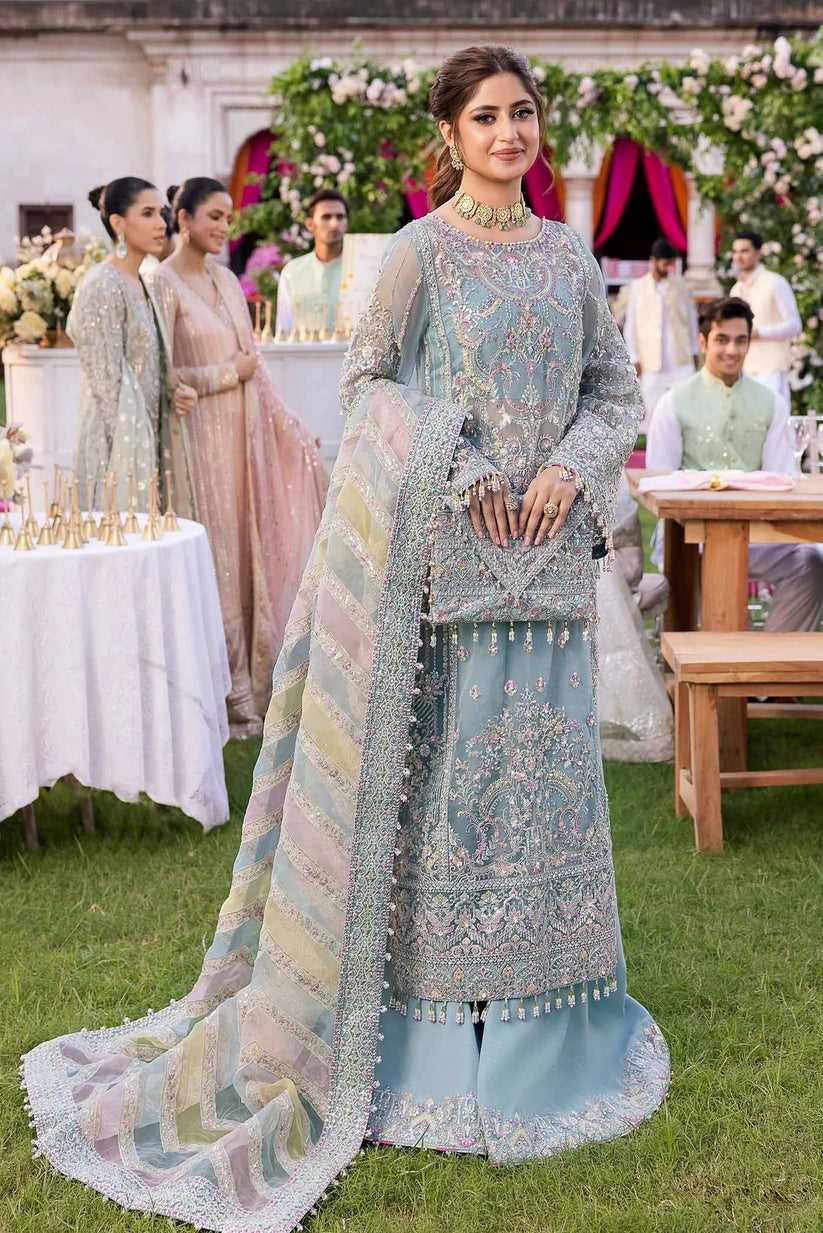 KANWAL MALIK MAAHI FESTIVE EMBROIDERED ORGANZA - 3 PC UNSTITCHED