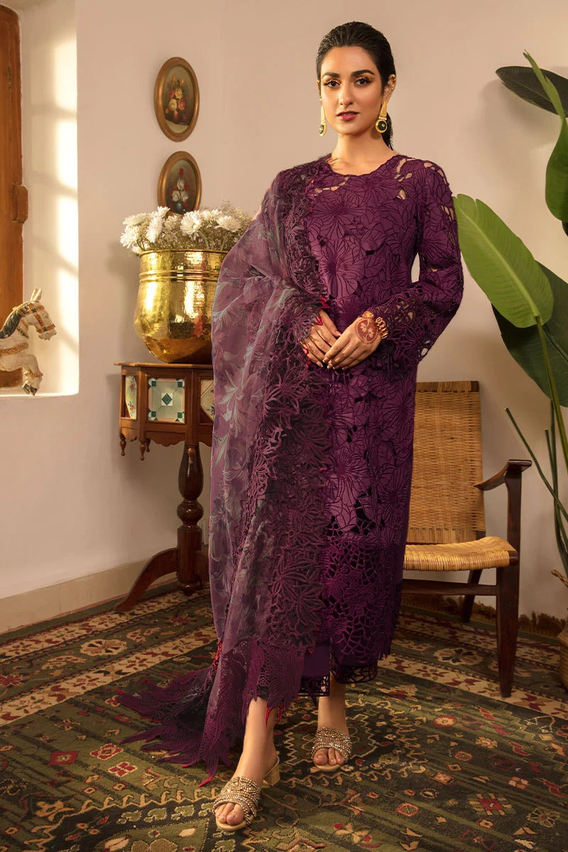 RANG RASIYA LUXURY CHIKANKARI EMBROIDERED LAWN - 3 PC UNSTITCHED
