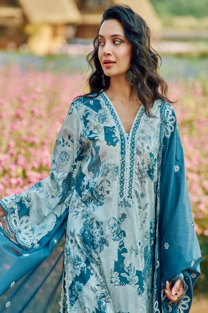 IMAGE PRINT KARI EMBROIDERED LAWN - 3 PC UNSTITCHED