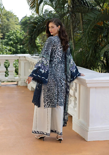 ELAF DIGITAL PRINTED EMBROIDERED LAWN - 3 PC UNSTITCHED