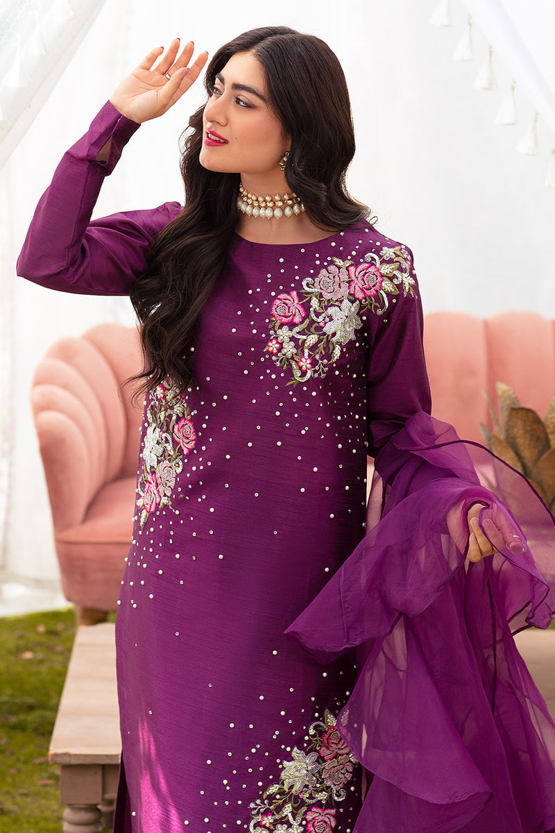 VANYA EMBROIDERED RAW SILK - 3 PC UNSTITCHED
