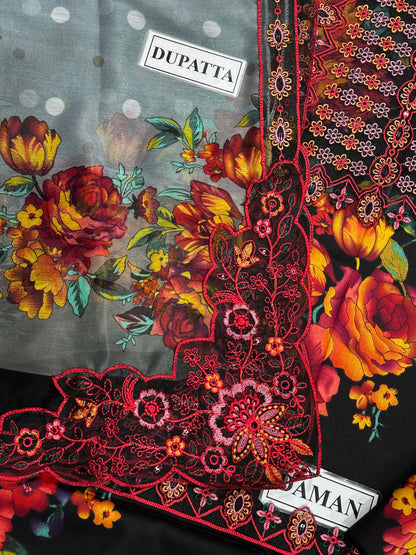 CHARIZMA FORMALS EMBROIDERED LAWN - 3 PC UNSTITCHED