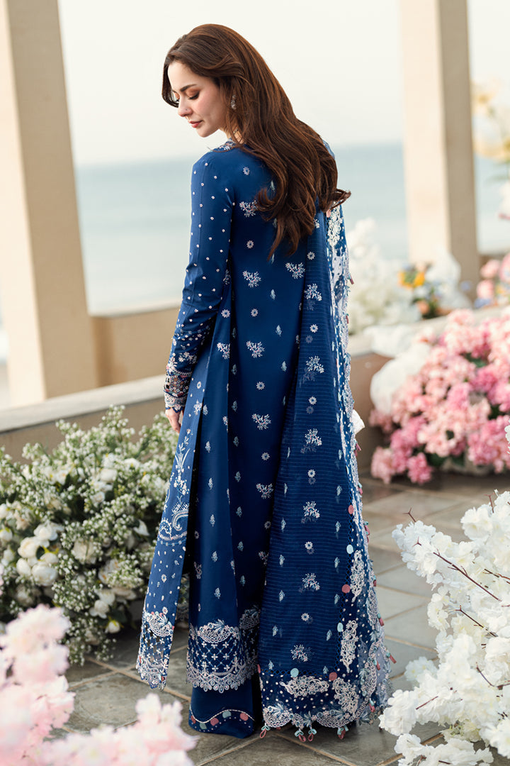 QALAMKAR LUXURY EMBROIDERED LAWN - 3 PC UNSTITCHED