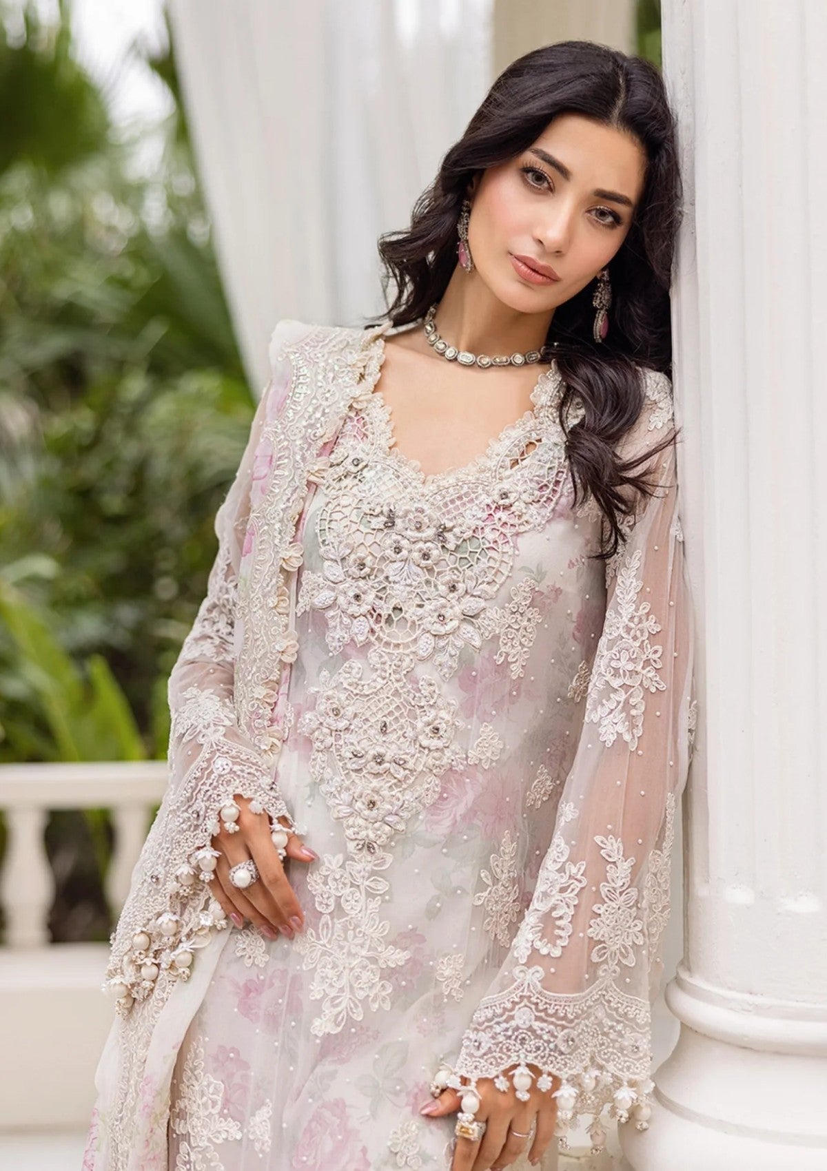 MARIA B LUXURY EMBROIDERED CHIFFON - 3 PC UNSTITCHED