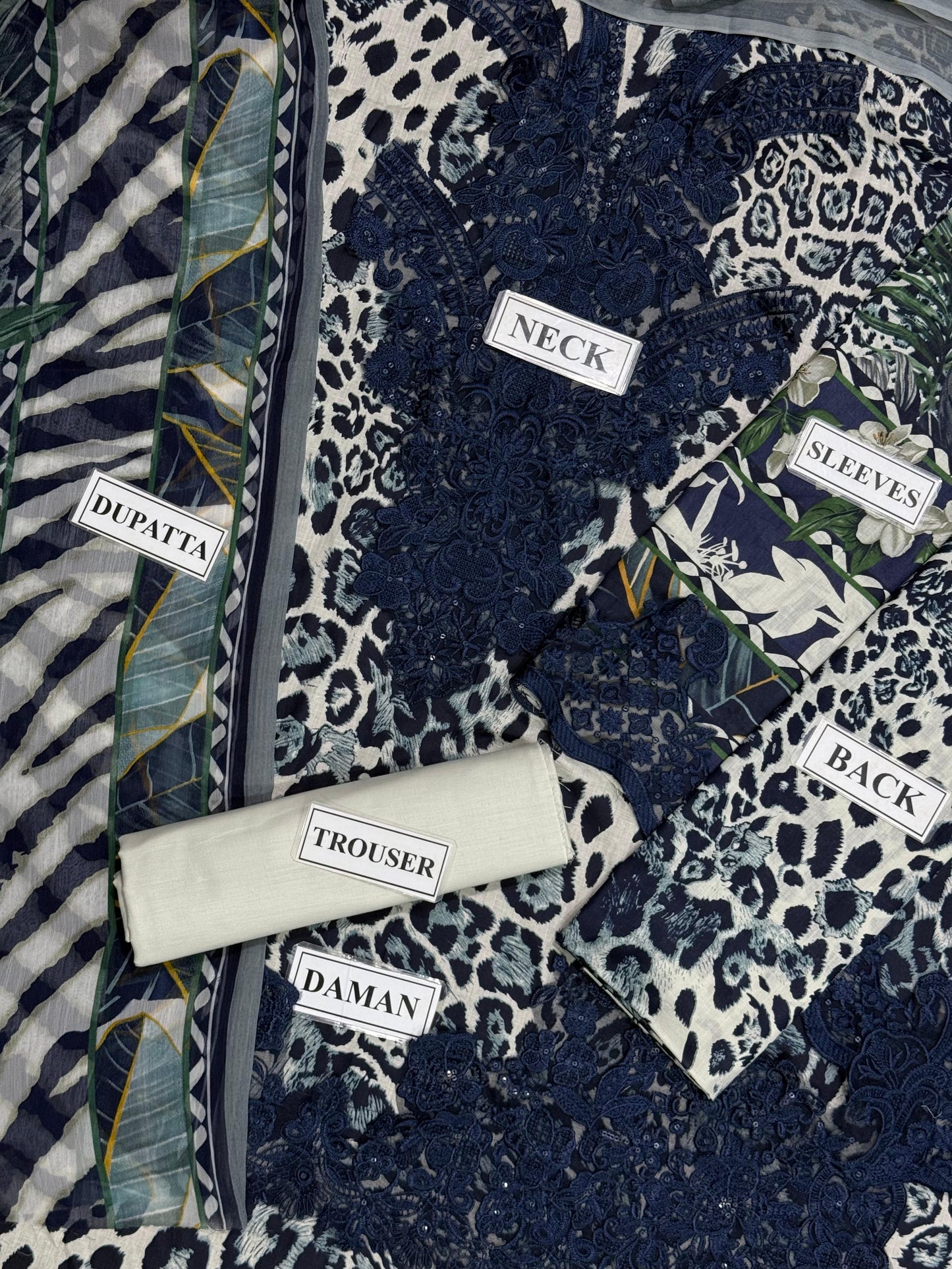 ELAF DIGITAL PRINTED EMBROIDERED LAWN - 3 PC UNSTITCHED
