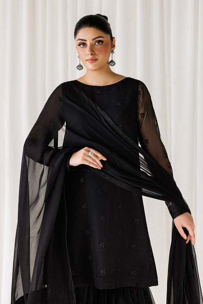 BAROQUE EMBROIDERED CHIFFON - 3 PC UNSTITCHED