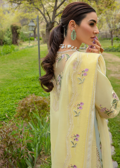 CRIMSON EMBROIDERED CHIKANKARI LAWN - 3 PC UNSTITCHED