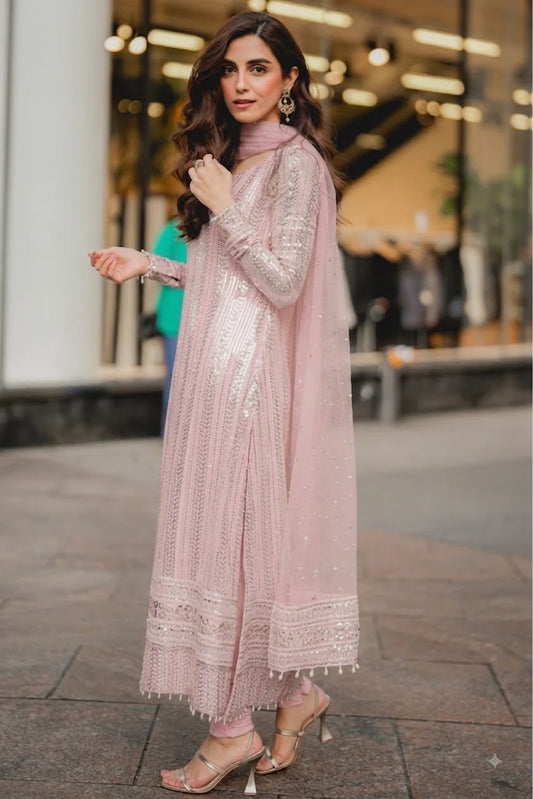 MAYA ALI EMBROIDERED CHIFFON - 3 PC UNSTITCHED