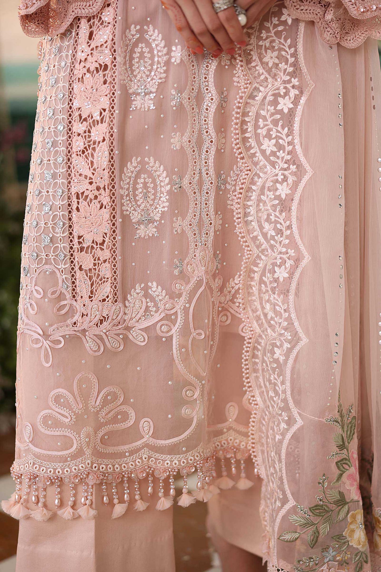 MARIA B LUXURY EMBROIDERED CHIFFON - 3 PC UNSTITCHED