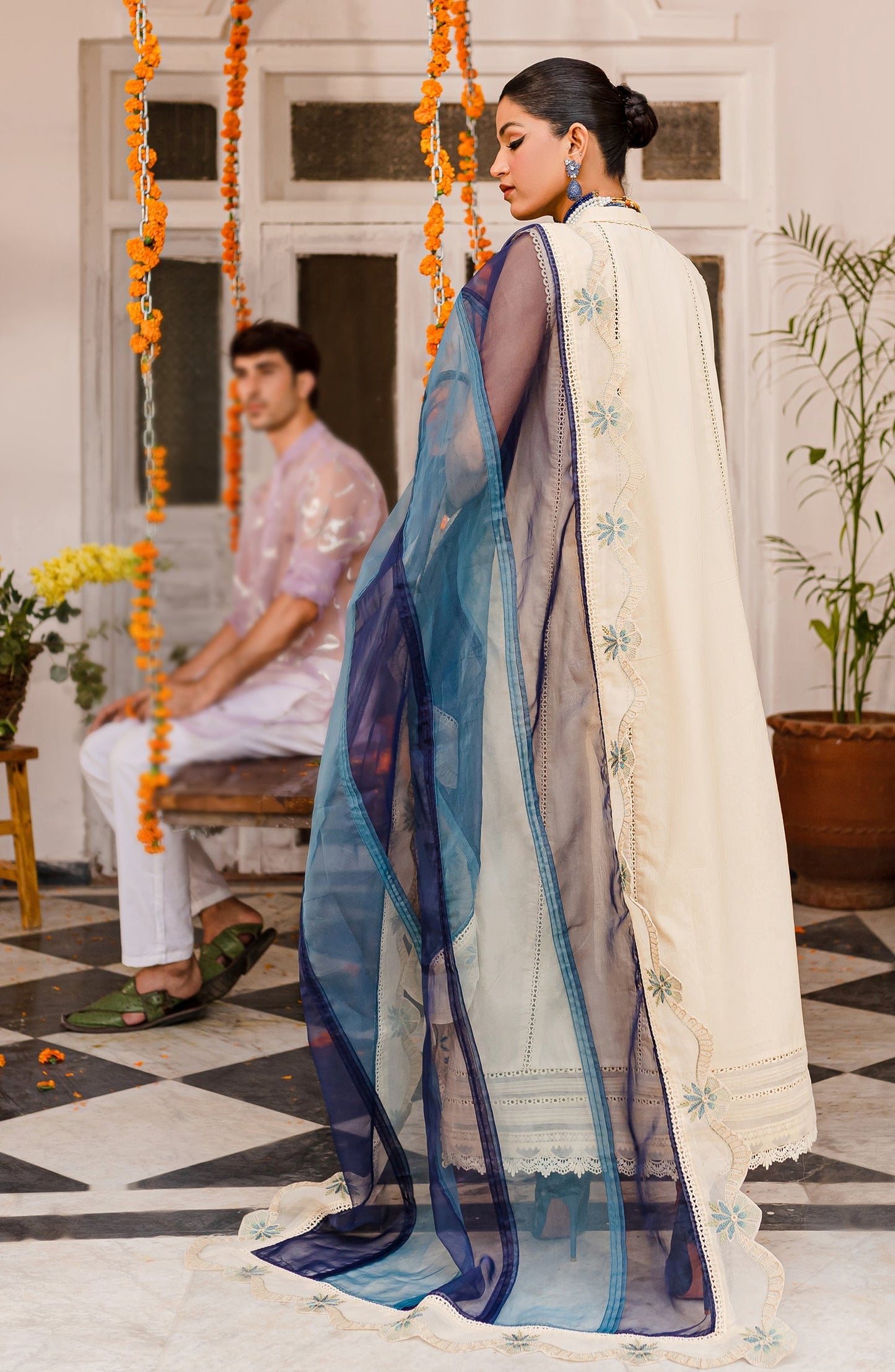 MARYAM N MARIA PREMIUM EMBROIDERED LAWN - 3 PC UNSTITCHED