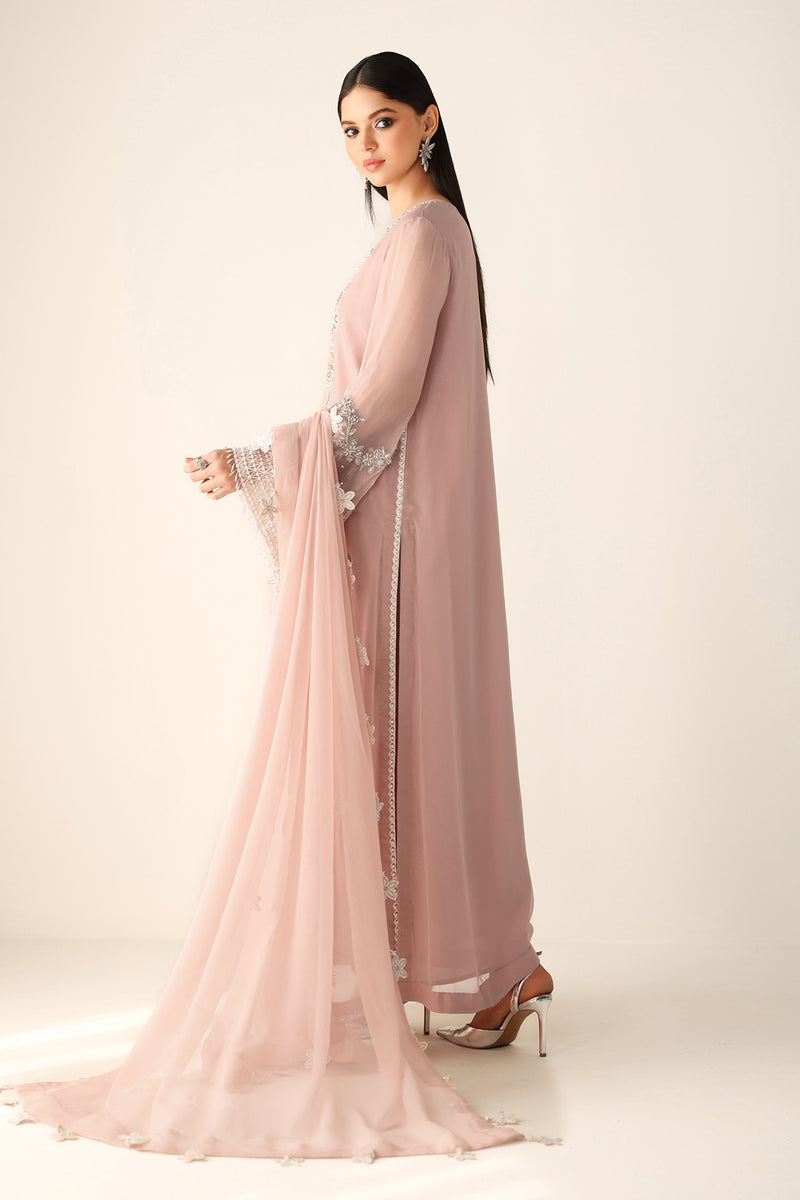 BAROQUE EMBROIDERED CHIFFON - 3 PC UNSTITCHED