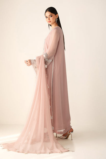BAROQUE EMBROIDERED CHIFFON - 3 PC UNSTITCHED