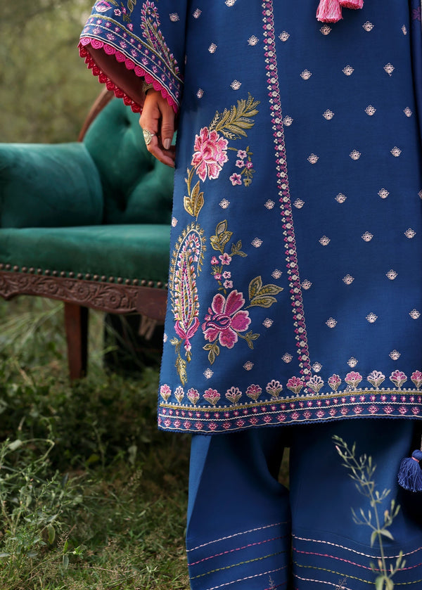 SADAF FAWAD EMBROIDERED LAWN - 3 PC UNSTITCHED