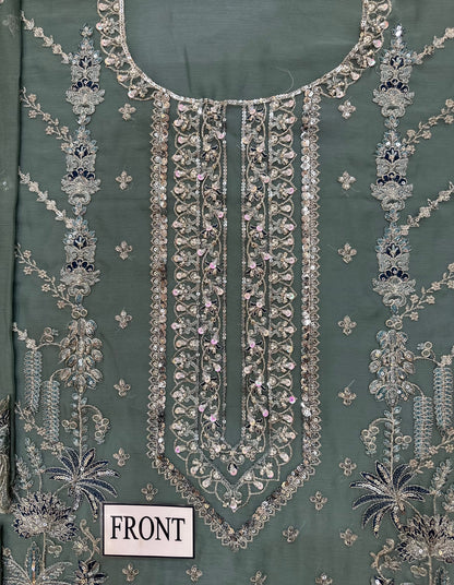 IMROZIA LUXURY WEDDING EMBROIDERED CHIFFON - 3 PC UNSTITCHED