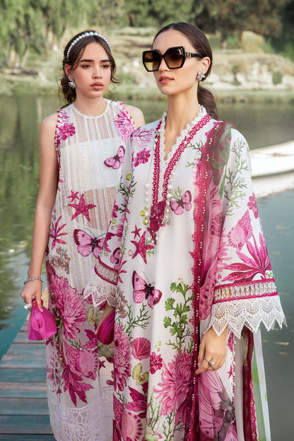 MARIA B FORMALS PRINTED EMBROIDERED LAWN - 3 PC UNSTITCHED