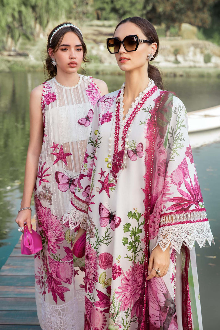 MARIA B FORMALS PRINTED EMBROIDERED LAWN - 3 PC UNSTITCHED