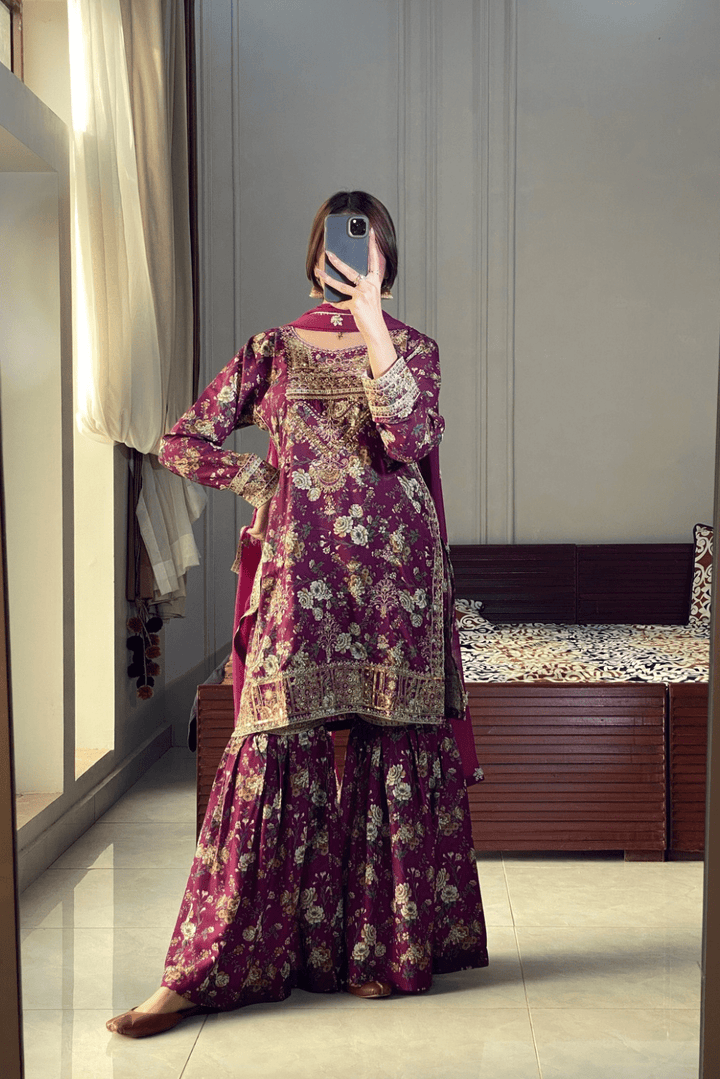 HOORAINS PRET EMBROIDERED LAWN - 3 PC STITCHED