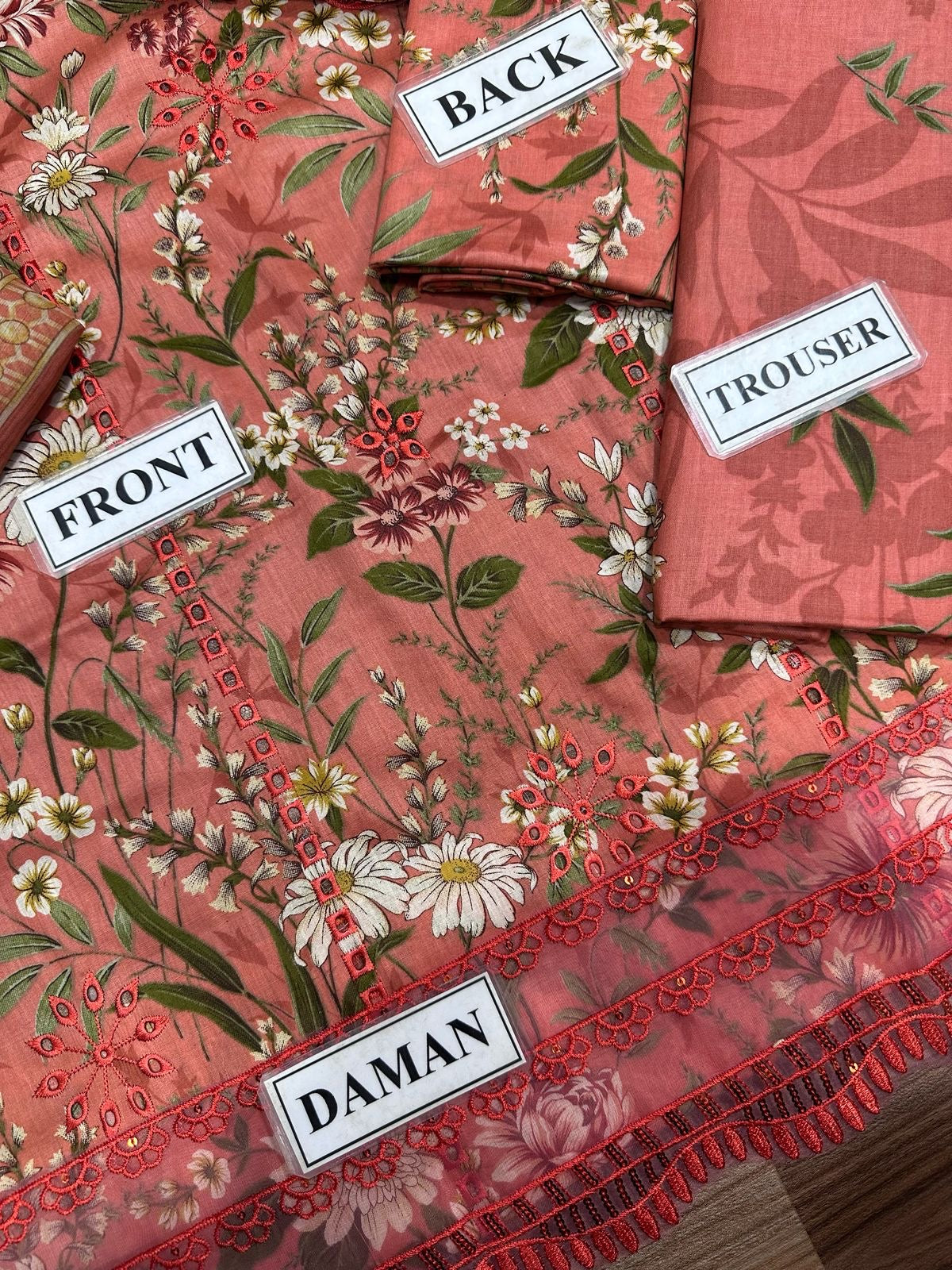 MARIA B FORMALS PRINTED EMBROIDERED CHIKANKARI LAWN - 3 PC UNSTITCHED