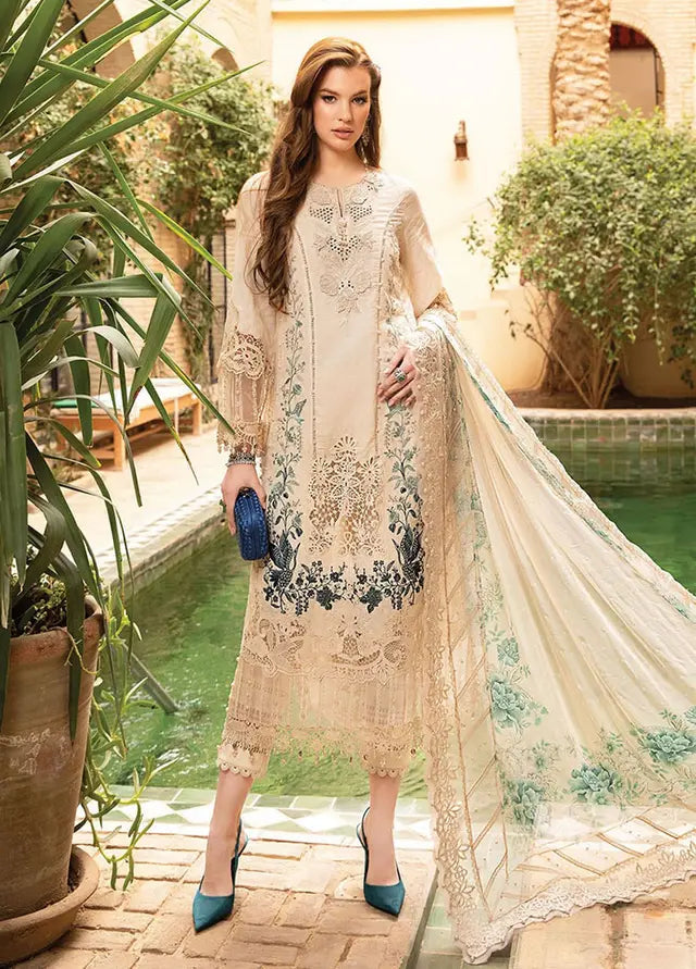 MARIA B PREMIUM LAWN EMBROIDERED - 3 PC UNSTITCHED