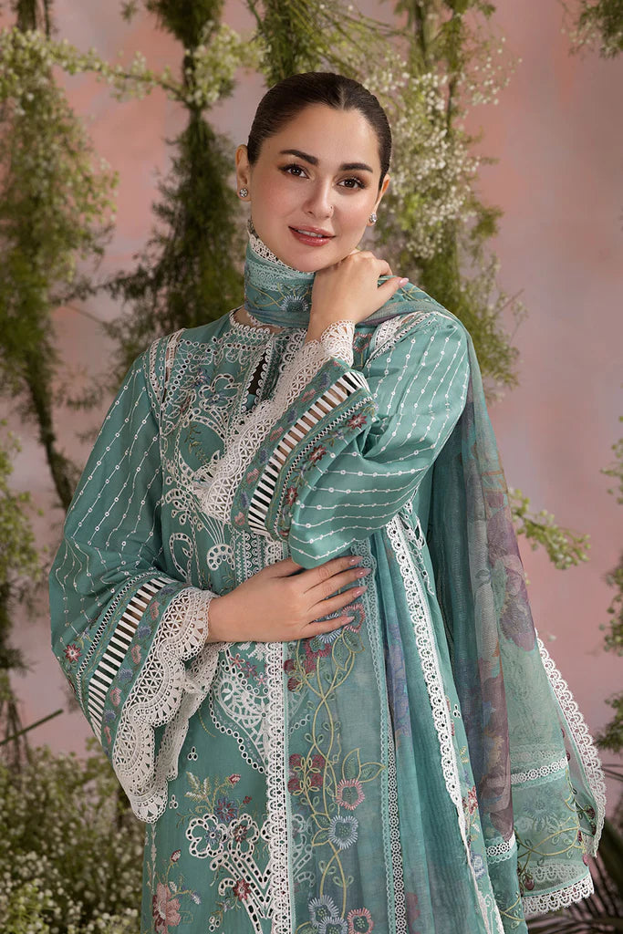 SOBIA NAZIR LUXURY EMBROIDERED CHIKANKARI LAWN - 3 PC UNSTITCHED