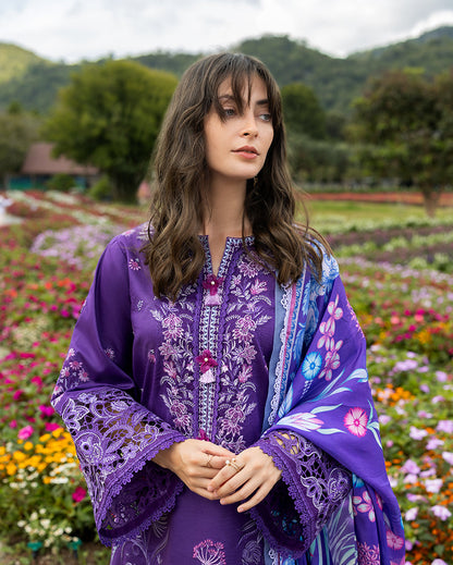 MUSHQ LUXURY EMBROIDERED LAWN - 3 PC UNSTITCHED