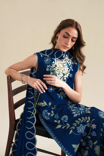 ZAIB LUXURY LAWN EMBROIDERED - 3 PC UNSTITCHED