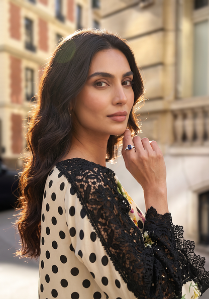 ZARQASH KAFTAN DIGITAL PRINTED SILK - 2 PIECE - UNSTITCHED