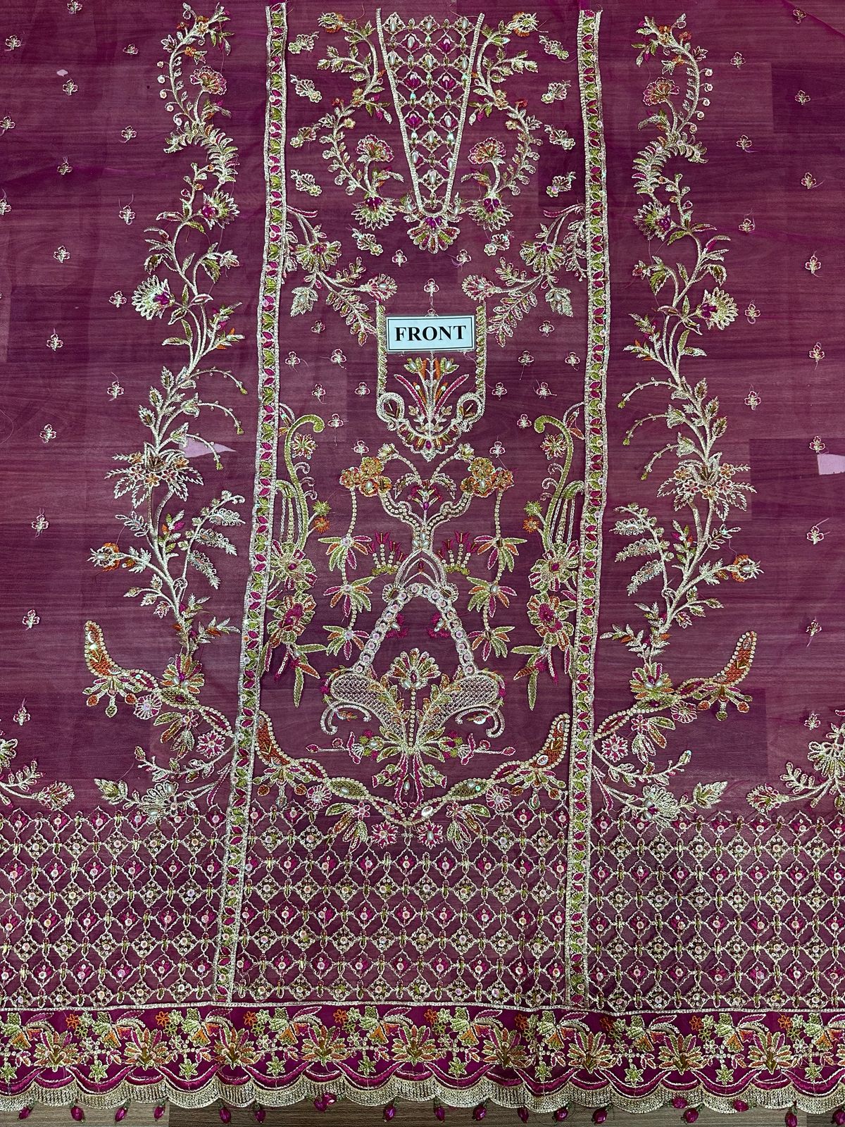 KANWAL MALIK LUXURY EMBROIDERED ORGANZA - 3 PC UNSTITCHED
